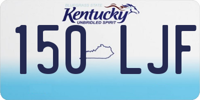 KY license plate 150LJF