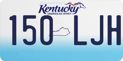 KY license plate 150LJH