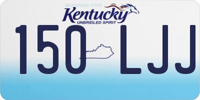 KY license plate 150LJJ