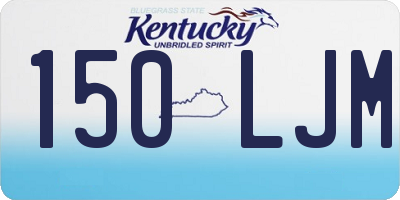 KY license plate 150LJM