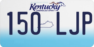 KY license plate 150LJP