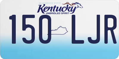 KY license plate 150LJR