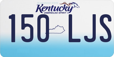 KY license plate 150LJS