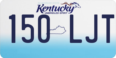 KY license plate 150LJT