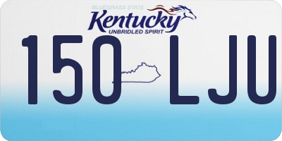 KY license plate 150LJU