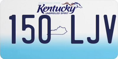 KY license plate 150LJV