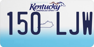 KY license plate 150LJW