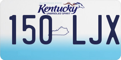 KY license plate 150LJX