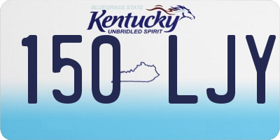 KY license plate 150LJY
