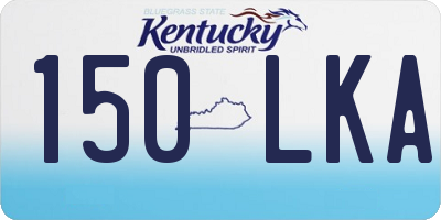 KY license plate 150LKA