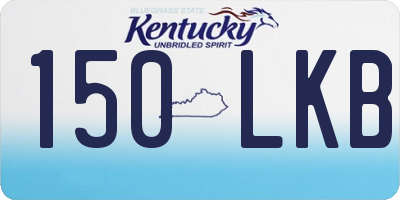 KY license plate 150LKB