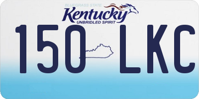 KY license plate 150LKC