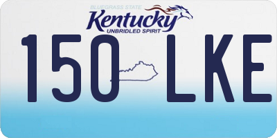 KY license plate 150LKE