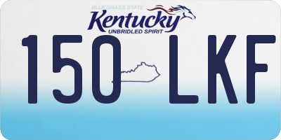 KY license plate 150LKF