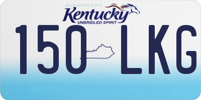 KY license plate 150LKG