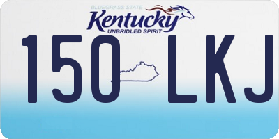 KY license plate 150LKJ
