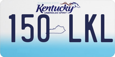 KY license plate 150LKL