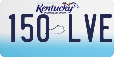 KY license plate 150LVE