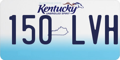 KY license plate 150LVH