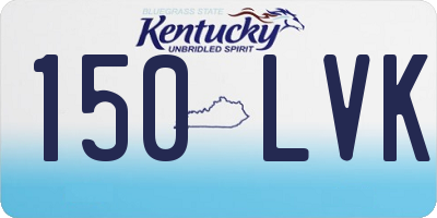 KY license plate 150LVK