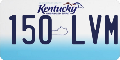 KY license plate 150LVM