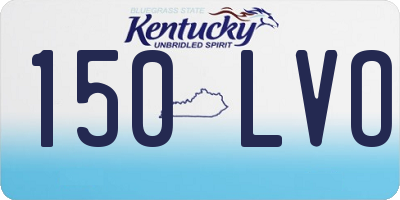 KY license plate 150LVO