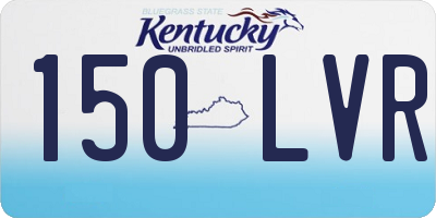 KY license plate 150LVR
