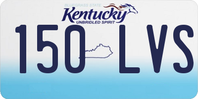 KY license plate 150LVS