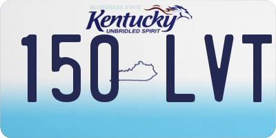 KY license plate 150LVT