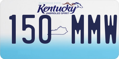 KY license plate 150MMW