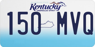 KY license plate 150MVQ