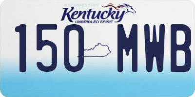 KY license plate 150MWB