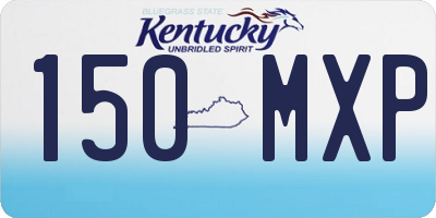 KY license plate 150MXP