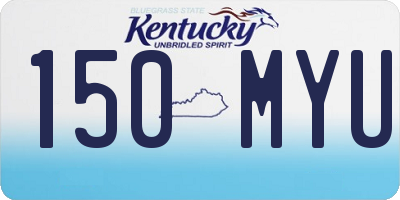KY license plate 150MYU