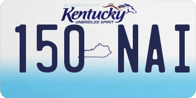 KY license plate 150NAI