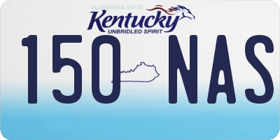 KY license plate 150NAS