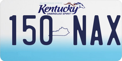 KY license plate 150NAX