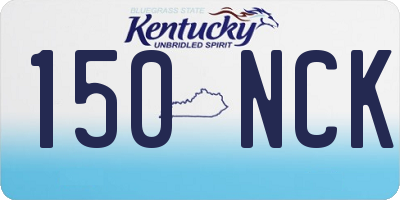 KY license plate 150NCK