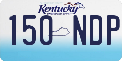 KY license plate 150NDP