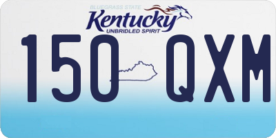 KY license plate 150QXM