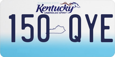KY license plate 150QYE