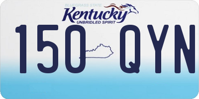 KY license plate 150QYN