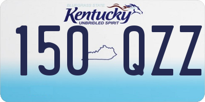 KY license plate 150QZZ