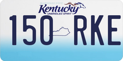KY license plate 150RKE