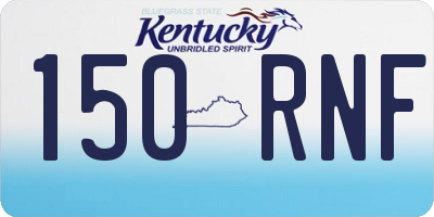 KY license plate 150RNF