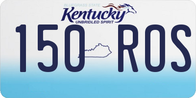 KY license plate 150ROS