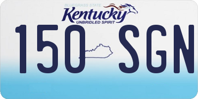 KY license plate 150SGN