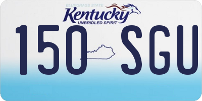 KY license plate 150SGU