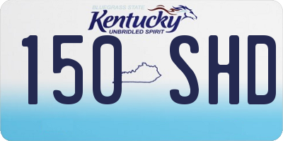 KY license plate 150SHD