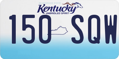 KY license plate 150SQW